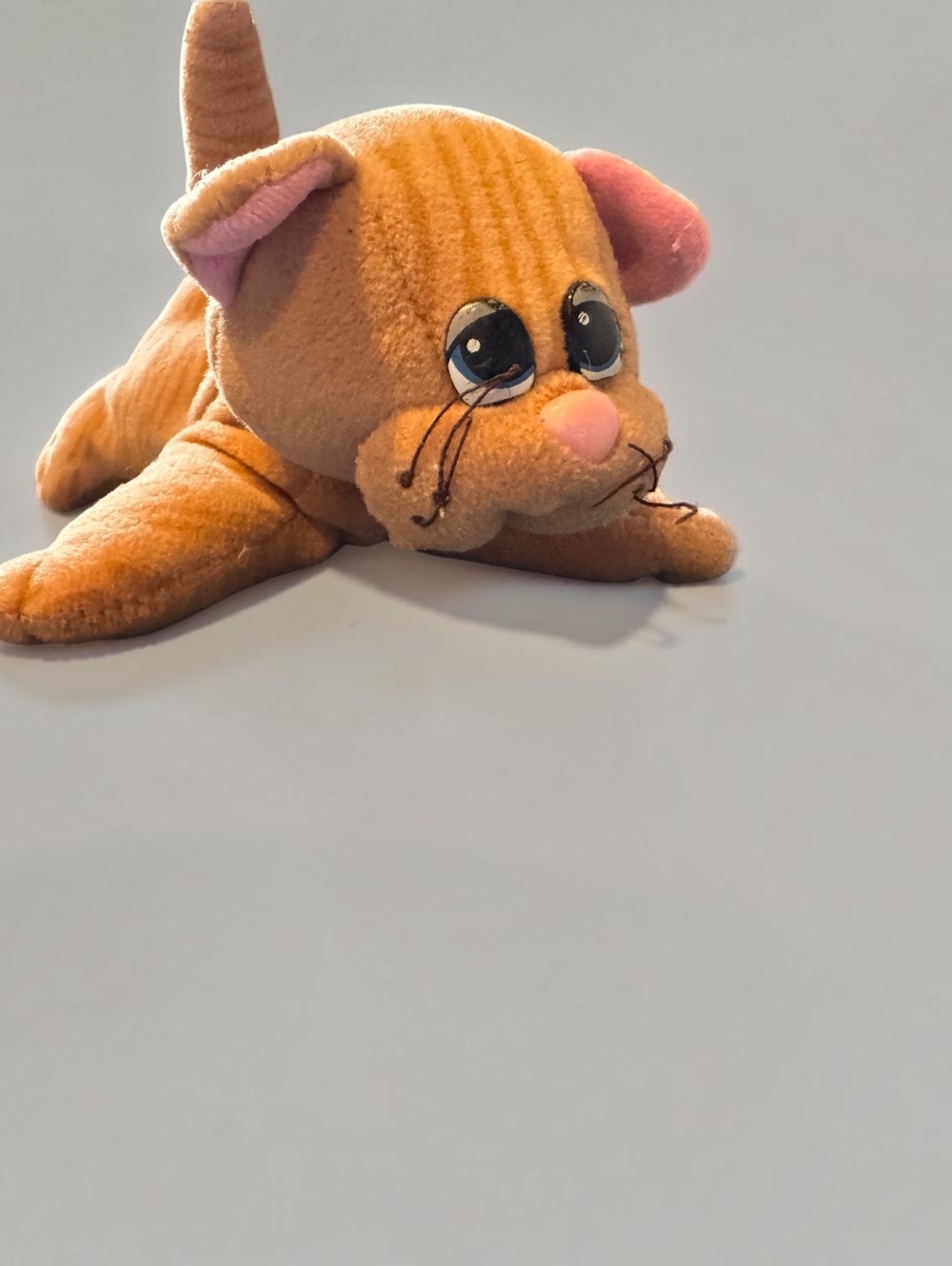 1980s Tonka Pound Purries Plush Cat Toy Orange Striped Soft Vintage